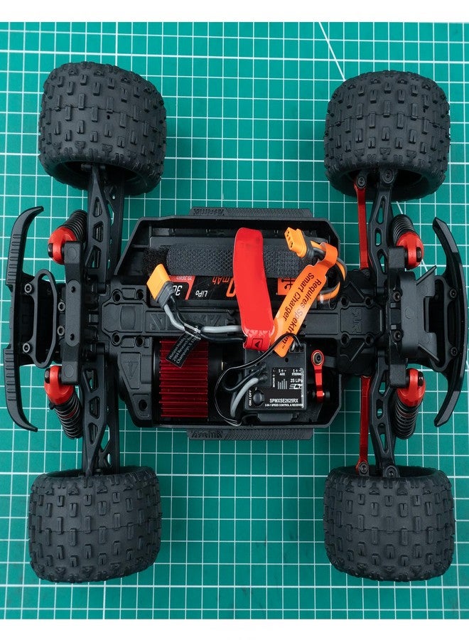 وصلة توجيه من الألومنيوم من LSG، قضيب ربط سيرفو لسيارات Arrma 1/18 Granite Grom 1/14 Mojave Grom Mega 380 RC (أسود) - Image 5
